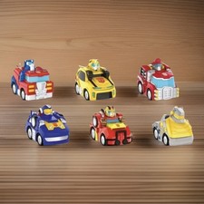 Transformers Rescue Bots Academy Vehicles Pull Back Cars 6 Pack Toy 