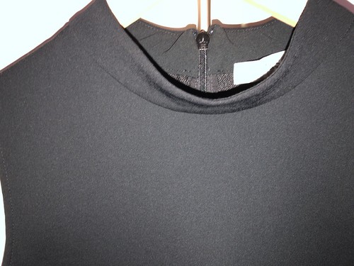 Black sleeveless dress - black,