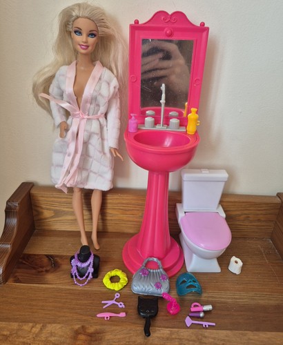 Barbie dolls bathroom - barbie,
