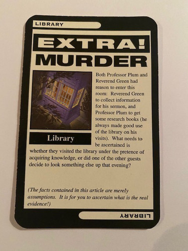 Cluedo 1996 spare replacement - cluedo,