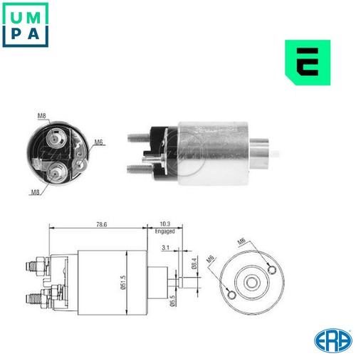 Solenoid switch starter zm3795 - starter,