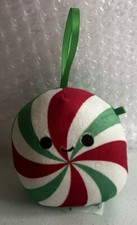 Squishmallows 4in Christmas Ornament Plush - Dulce Candy Cane