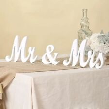 Set, White Mr & Mrs Sign For