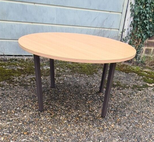 Beech effect circular coffee