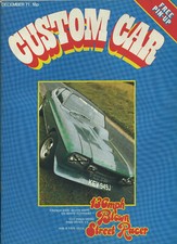 CUSTOM CAR Magazine December 71, Beetle Bug, Barry Tracey Boss Pop, Triumph Chop