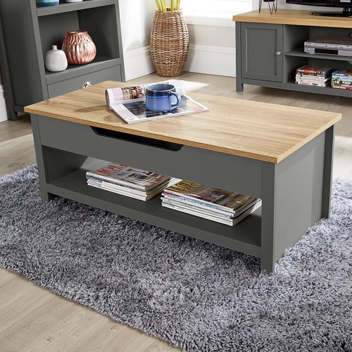 Coffee table lift dark - coffee,