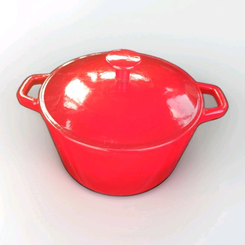 Red cast iron enamelled - red,