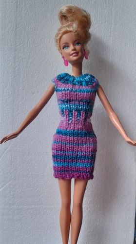 Barbie doll dress knitted - barbie,