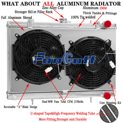 3rows radiator shroud - 3rows,