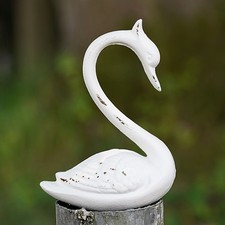 Cast Iron Swan Antique White |