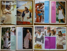 VTG 70s PATONS FASHION KNITS '74-1974 MAGAZINE-ADULT KNITTING CROCHET PATTERNS