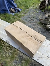 Solid Heavy English Oak Timber Wood Block Large Rough Sawn Offcut
