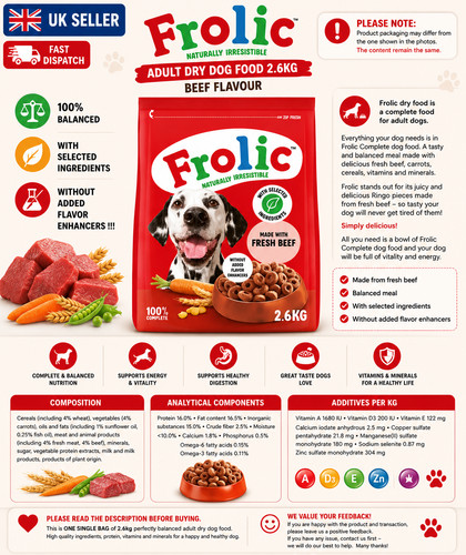 Frolic beef dry - frolic, food