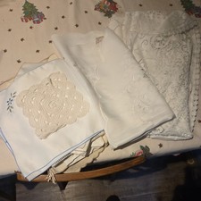 Vintage Linens Job Lot Table