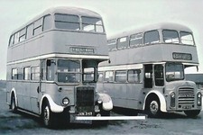 210g  6x4" Bus Photo - Harper Bros., Heath Hayes. Fleet no. 1,  reg. no. JXN349.