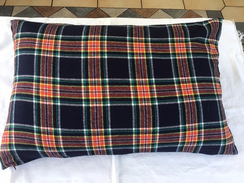 Tartan bolster cushion - tartan, cover