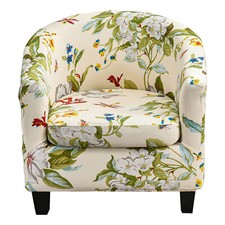 Floral club tub chair - club, cover