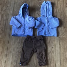 Baby Boy 0-3 Months Bundle Cardigan Jacket Trousers Next M&S