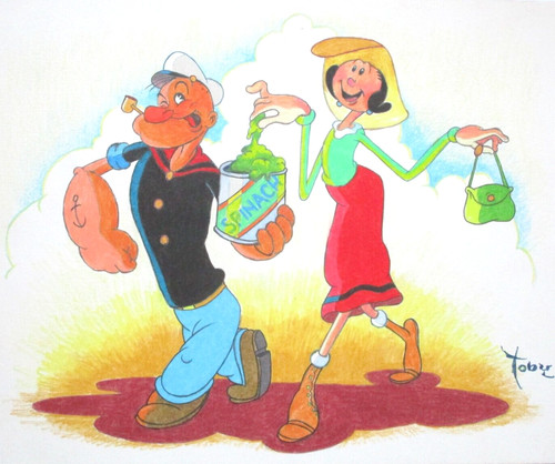 Original painting signed toby - signed,