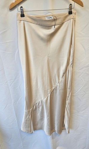 Coast cream satin midi - satin,