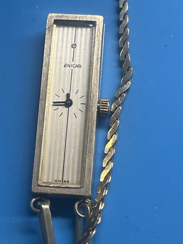 Enicar gold tone pendant - gold, watch