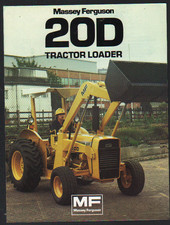 1984 Massey Ferguson "20D" Industrial Tractor Loader Brochure Leaflet