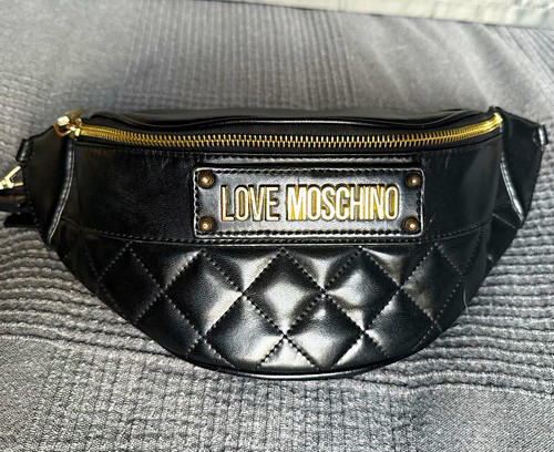 Love moschino black - love, quilted