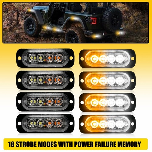 Amber white led car - amber/white, truck