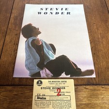 STEVIE WONDER CONCERT PROGRAM