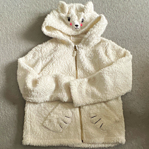 Girls white bear - bear, teddy