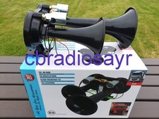 All Ride 24 Volts Diesel Train Air Horns TGV Twin Trumpet Black