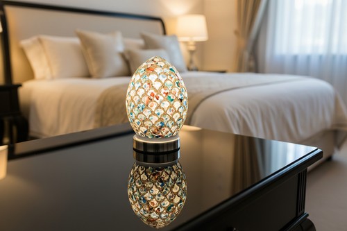Mosaic mini glass egg - glass,