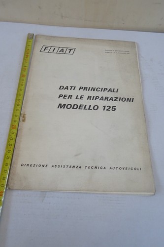 Fiat 125 1970 repair main - fiat,