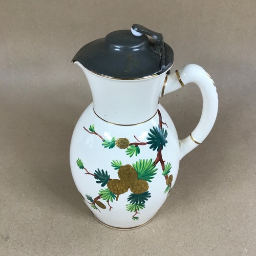 Vintage porcelain jug with - vintage,