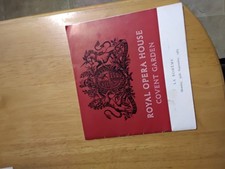 1963 ROYAL OPERA  HOUSE COVENT GARDEN " LA BOHEME " 32 pages PROGRAMME