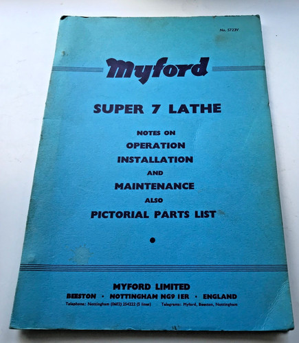 Myford super operation - 7,
