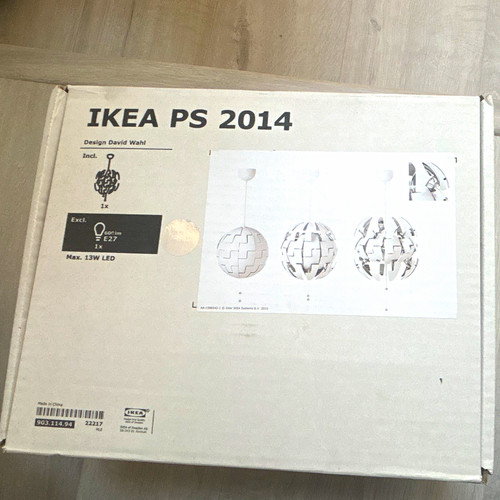 Ikea 2014 white globe - ps,