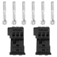 2PCS 3 Pin Car Wire Harness Connector Waterproof for Mercedes-Benz VW Audi BMW