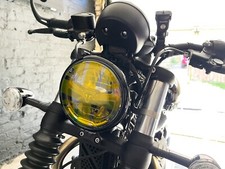 Union Jack Headlight Sticker Decal Accessory For Triumph Bobber - Yellow