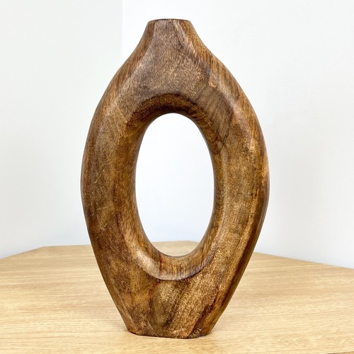 Wooden vase ornament for - vase,