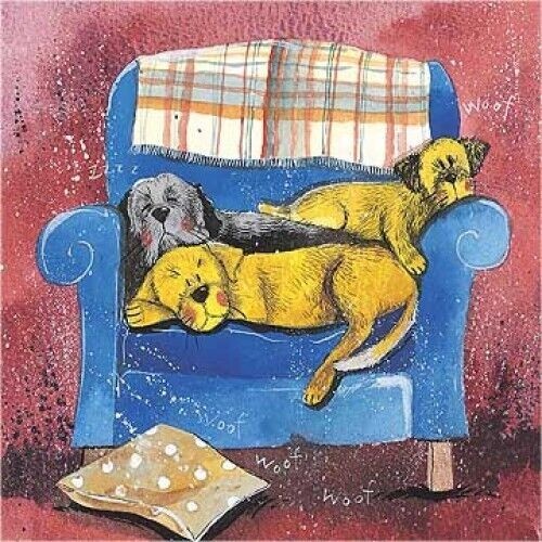 Funny dog card king castle - king,