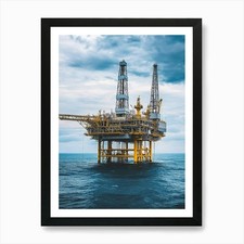 Massive Offshore Oil Rig In