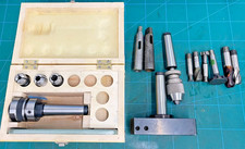 USED 3MT TOOLING COLLET CHUCK FLYCUTTER KEYLESS DRILL CHUCK MILLING CUTTERS