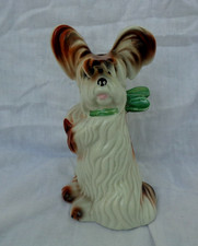 Vintage porcelain terroir dog in the form of a lamp perfume boudoir lamp