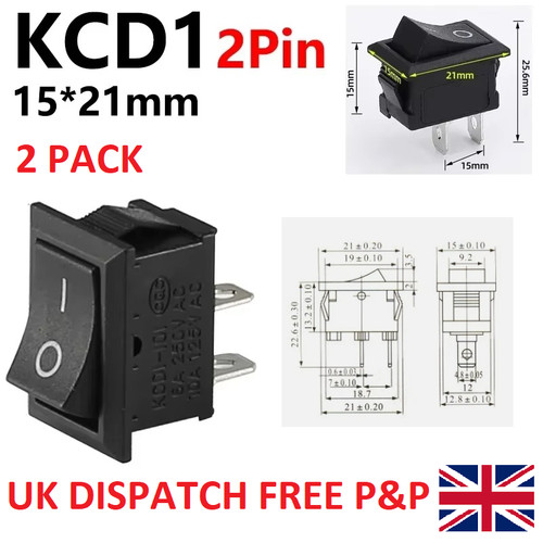 Black rocker switch - rocker,
