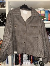 H&M Shacket- Brown Mix