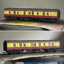 Bachmann Mk1 BR Crimson Cream Mk1 BG Full Brake Coach *WEATHERED LOOK* 39-177D
