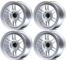 ULTRALITE F1 15" x 7.5J ET30 4x100 SILVER ALLOY WHEELS RPF1 STYLE JR7 Y3140