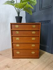 Vintage 1960's Danish Mid Century Teak Chest of Drawers By Henning Korch