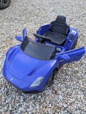 Maserati MC20 Car 12V Kids Electric Ride On Car with Remote Control Blue 